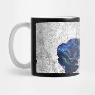 A Blue Rose Mug